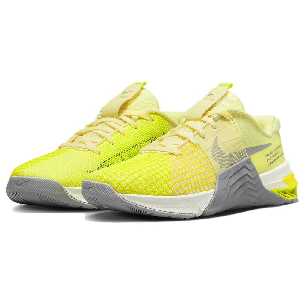 Nike Metcon 8 Citron Tint Cool Grey Women Sneakers Yellow Summit-White Light-Smoke-Grey DO9327-801