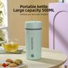 Portable Travel Electric Kettle 500ml Stainless Steel Portable Electric Kettle for Boiling Water