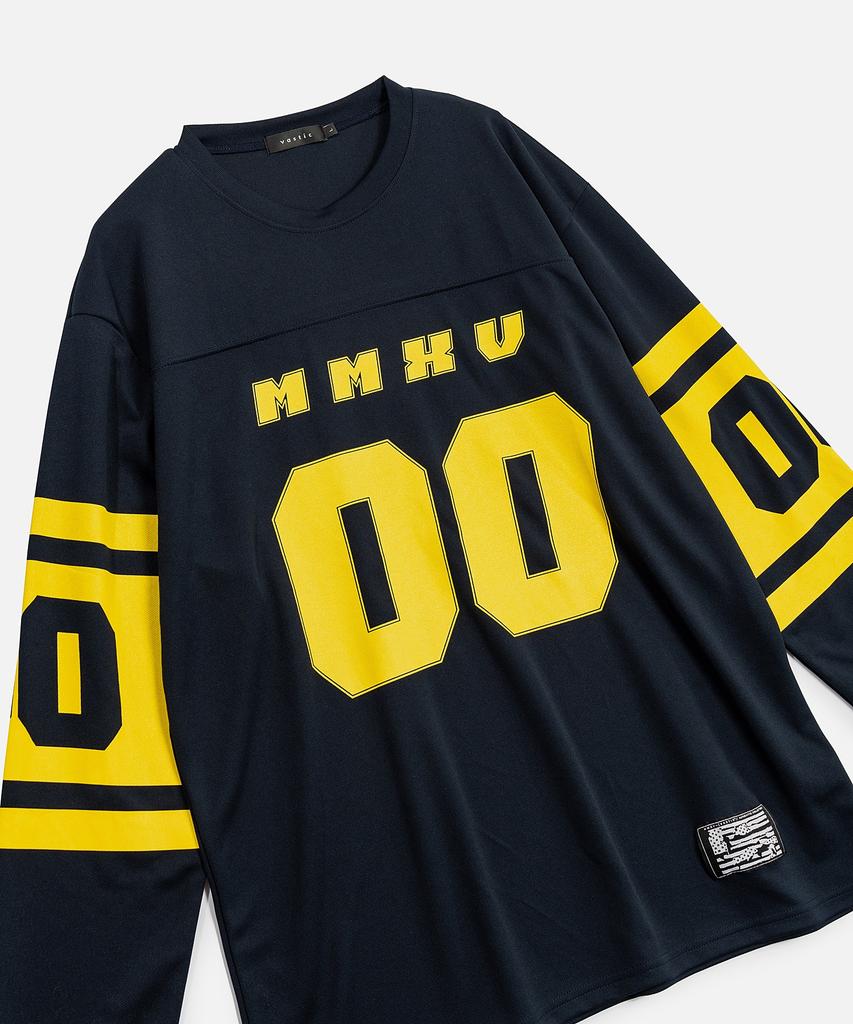 VASTIC Football Jersey Long Sleeve_Navy