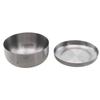 Korean Stainless Steel Rice Bowl With Covers Metal Rice Cereal Serving Bowl Anti-Scalding Child Small Bowl 8.5cm/10.5cm