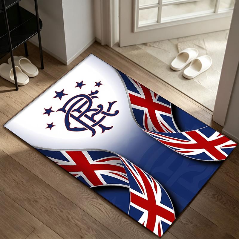 Rangers FC A rug suitable for office chair areas living rooms and computer desks perfect for home offices and an ideal holiday gift