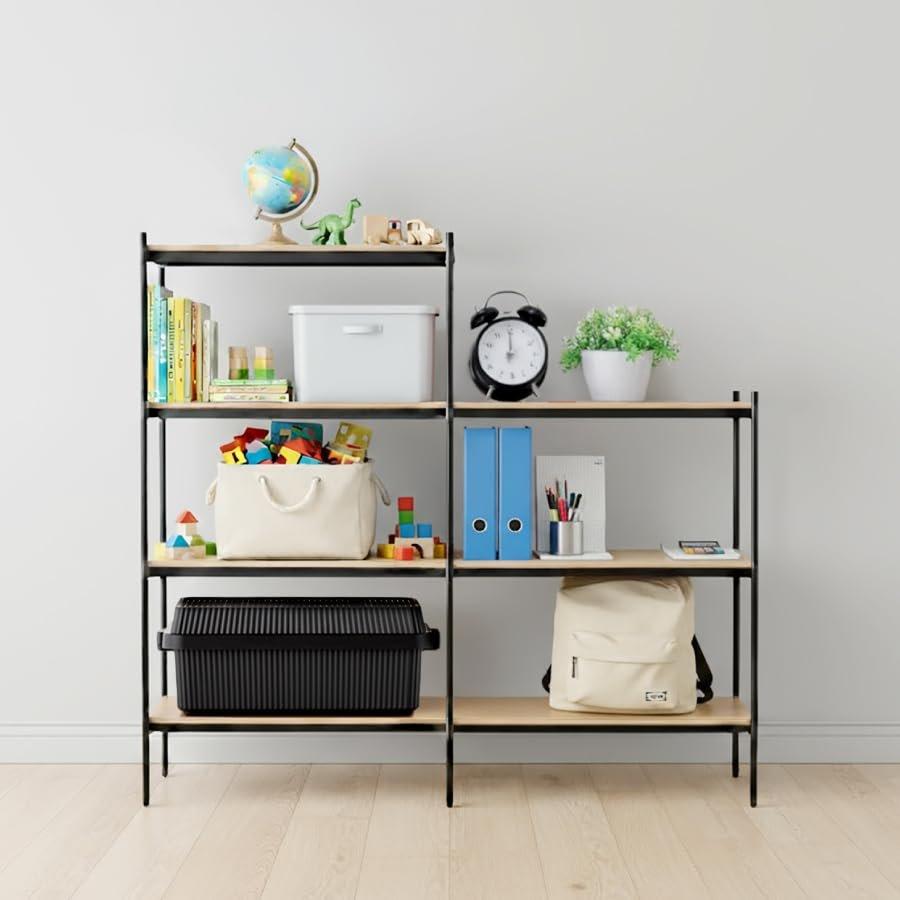 like-it Shelving System Option Parts Connecting Bolts and Nuts 2-Piece Set Black SHEL-P-09