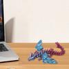 3D-печатная фигурка летающего дракона с подвижными суставами, китайская фигурка дракона, шарнирная модель крылатого дракона, игрушка-фиджет, настольное украшение, орнамент