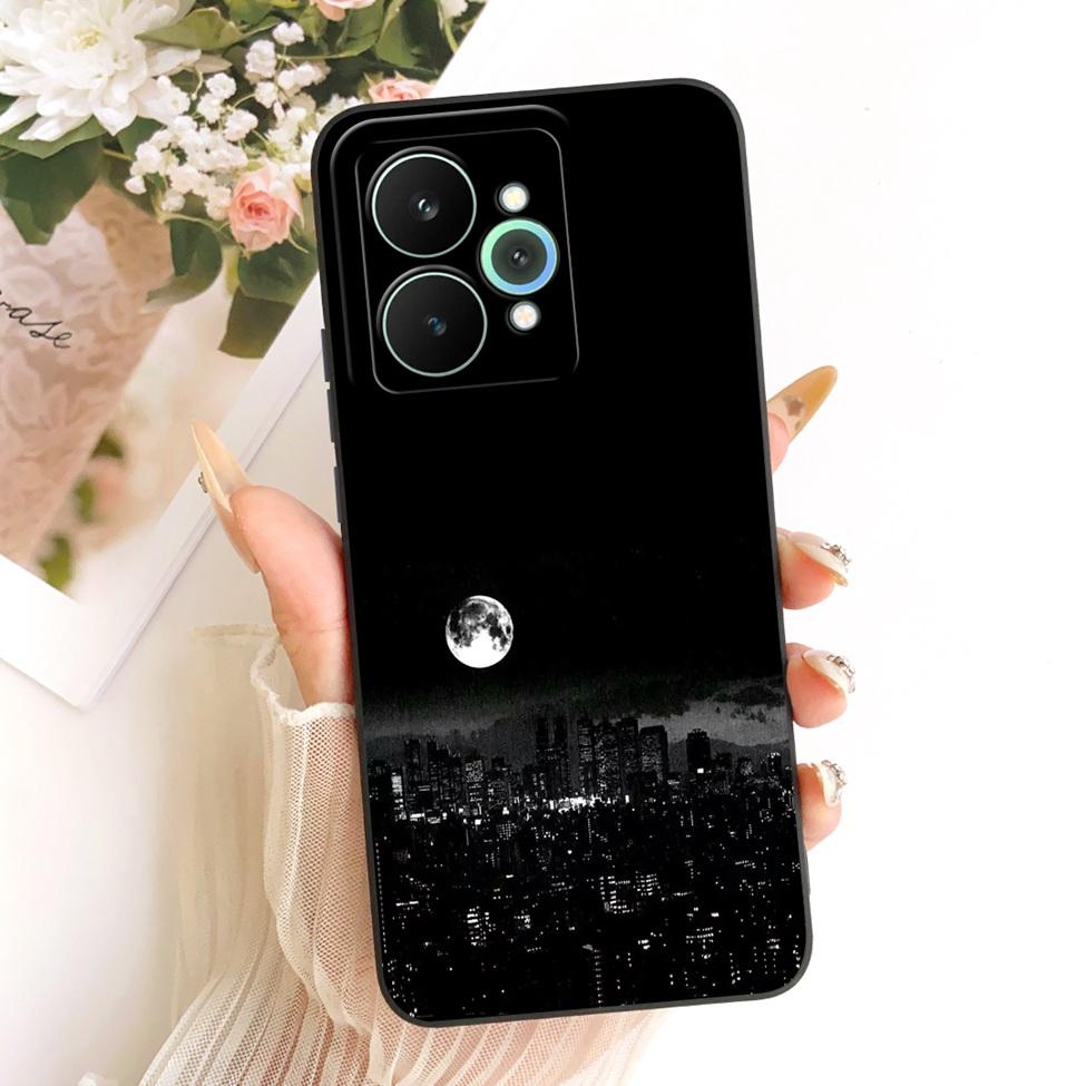Чехол для Realme 15 Pro Корпус RMX5101 Силиконовый Роскошный Модный Цветы Каваи Милый Расписной Ударопрочный Чехол для Телефона