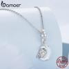 BAMOER 925 Sterling Silver Blue Moon Unicorn Charms Pendant for Women Bracelet Bangle DIY Jewelry