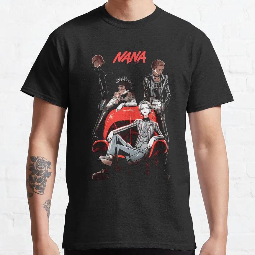 Nana Trapnest Trigger anime T Shirts The Black Stones manga 100% cotton 90s punk sex pistols ai yazawa westwood Gift Idea Tops