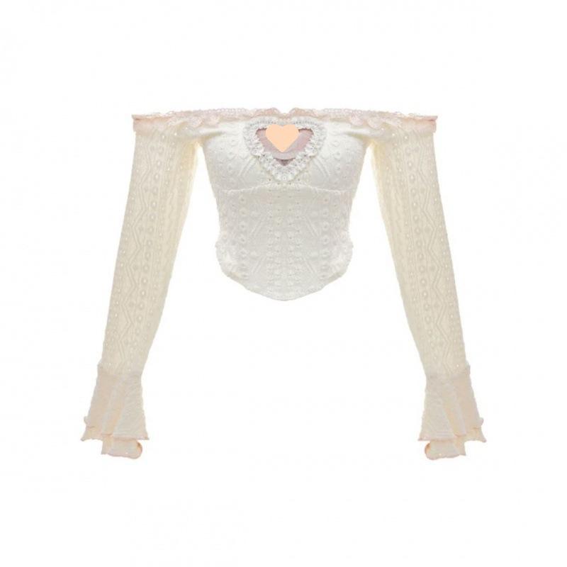 Kawaii Clothing Knitted Three Piece Tutu Skirts Sets Y2k Crop Blouse Mini Skirts Lolita Suit Japanese Korean Fashion Outfits