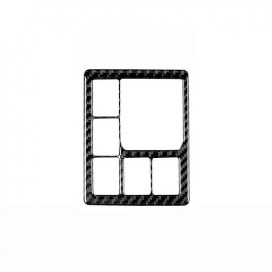 Carbon Fiber Interior Headlight Switch Cover For Toyota Land Cruiser Prado 10-18