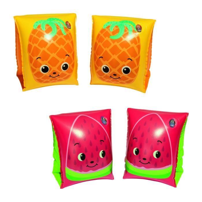 Brassards gonflables AC-DÉCO - Décor fruits - 23 x 15 cm - Mixte - Pour l'extérieur - À partir de 3 ans