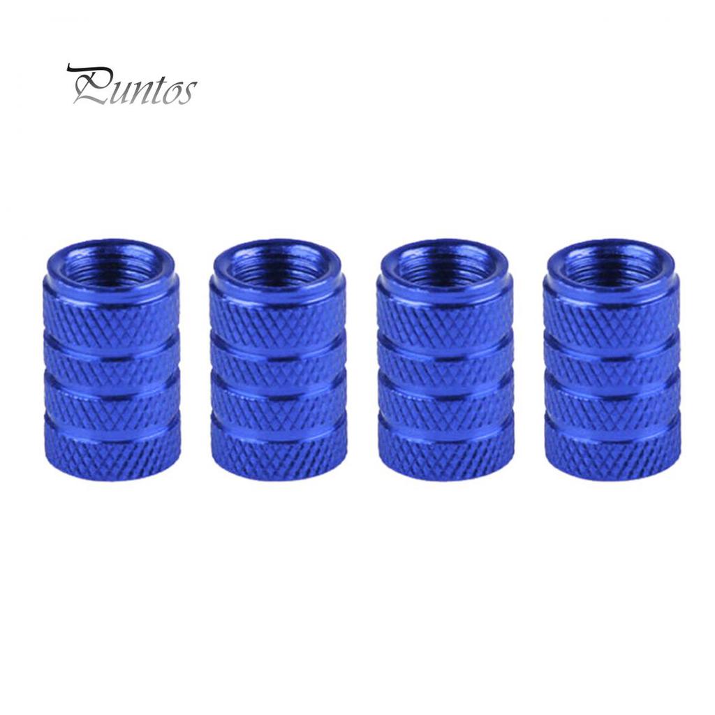 4Pcs Aluminum Alloy Car Wheel Tyre Tire Air Pressure Valve Stem Cap Dust Cover