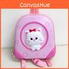 Cute Backpack With Cat Print Design Suitable For Childrens Use Kindergarten