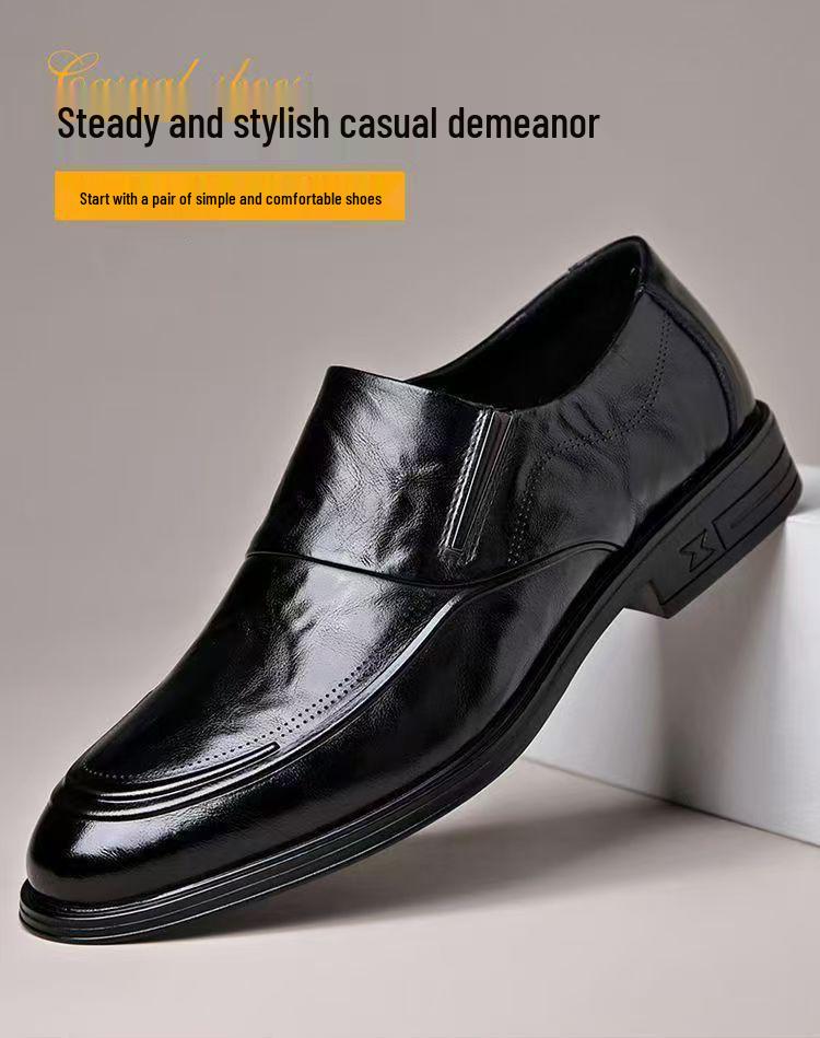 Универсальная повседневная мужская обувь из тисненой коровьей кожи