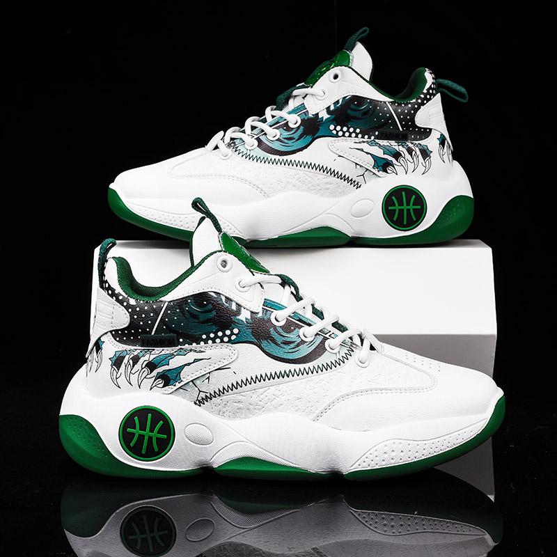 Модные мужские баскетбольные кроссовки с амортизацией, дышащие, кроссовки для тренировок, высококачественная спортивная обувь, нескользящая обувь, модные кроссовки