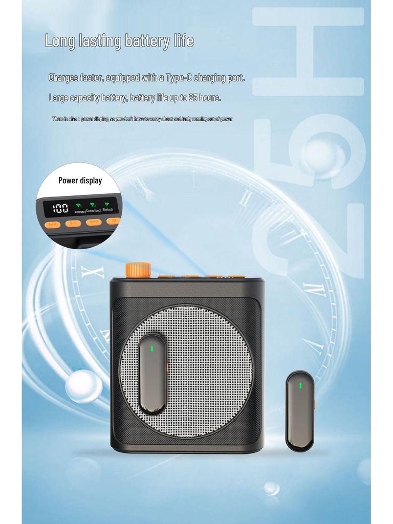 Беспроводной петличный микрофон Little Bee с 4-м поколением ИИ с защитой от обратной связи для учителей, экскурсоводов и тренеров