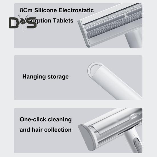 Pet Hair Remover Reusable Washable Pet Hair Removal Tool One-Click Fur Lint Roller for Couch Carpet Clothing Furniture