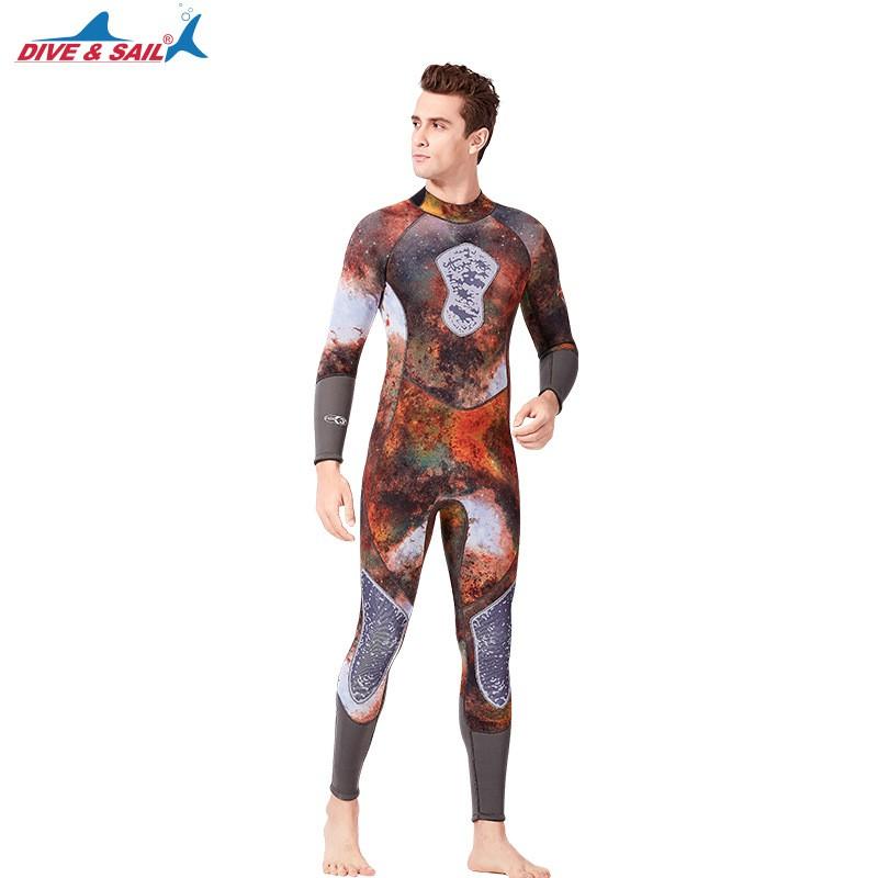 3mm Camo Wetsuit Men Women Snorkeling Diving Surfing Spearfishing Warm Winter Swimwear