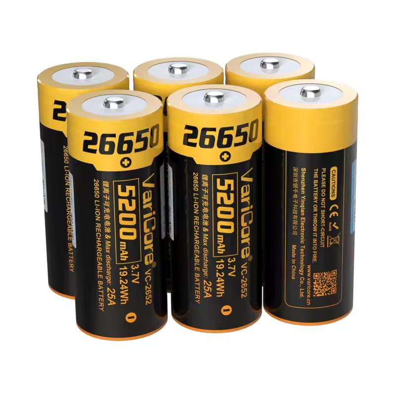 Akumulator Bateria Ogniwo Varicore Vc-2652 Plus 26650 Li-Ion 3.7V 5200Mah