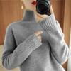 Осень и зима Новый полувысокий воротник трикотажный базовый свитер женские топы модный толстый длинный рукав облегающий пуловер женские свитера элегантный джемпер 25279