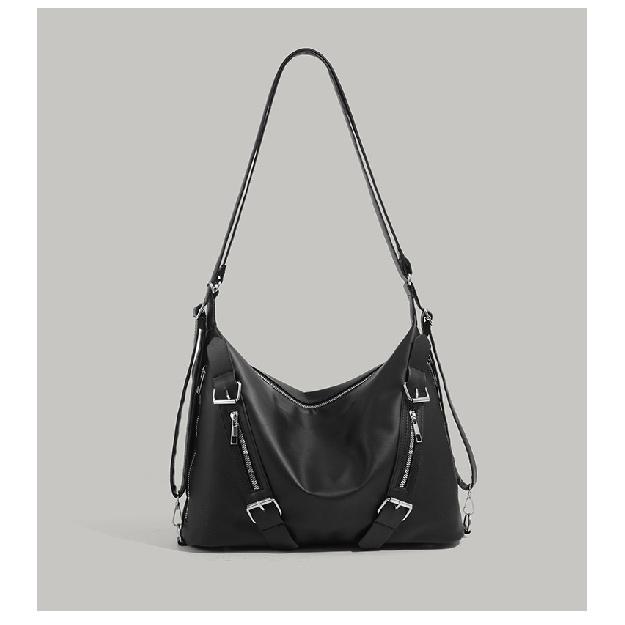 Korean-style casual large-capacity tote bag for women, lazy style shoulder bag, versatile trendy three-way crossbody backpack