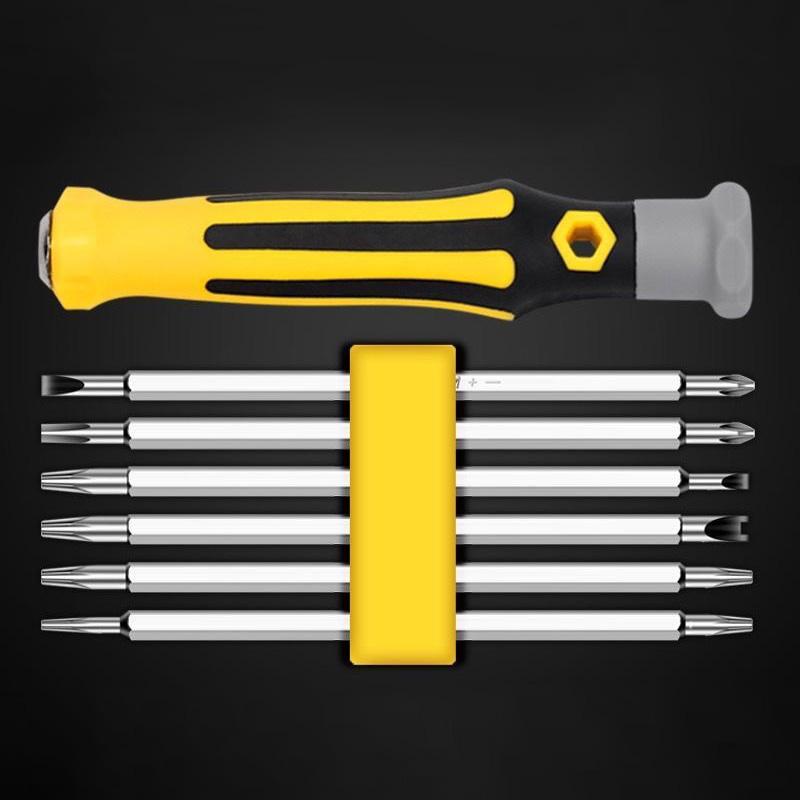 Набор ручных инструментов 12-в-1, набор магнитных отверток, многофункциональный ремонтный комплект специальной формы