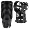 3pcs Grow Orchids Wide Lip Hydroponics Cups Planting Mesh Pot Soilless Net Basket Slotted Container Colonization Black 3 Inch