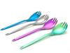 Snow Peak Titanium Spork, Green, SCT-004GR (x 4)