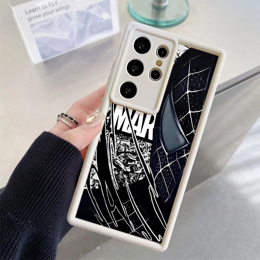 Мягкий чехол для телефона Marvel Человек-паук для Samsung Galaxy S24 Plus S23 FE S24Ultra S25 Edge S20FE S25 Ultra S21 S22