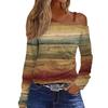 Женские повседневные топы с длинным рукавом и открытыми плечами, рубашки, весенняя мода, удобная футболка