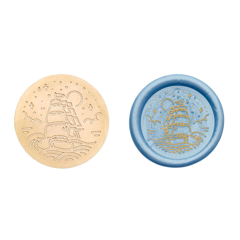 Медная головка круглой формы, 3D рельефная восковая запечатывающая медная головка для скрапбукинга подарков