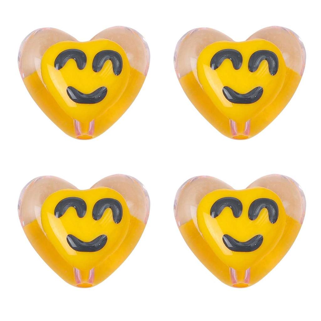 2Pcs Resin Love Heart Beads Cherry Christmas Tree Charms For DIY Necklace Bracelet Earrings Jewelry Making Craft Accessories