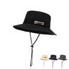 Summer Outdoor Sunscreen Hat Men Women Sunshade Fisherman Hat Drawstring Outdoor Camping Quick-drying Mountaineering Fishing Hat