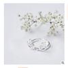Korean S925 Silver Reindeer Antler Adjustable Open Ring - Christmas Gift for Women & Friends