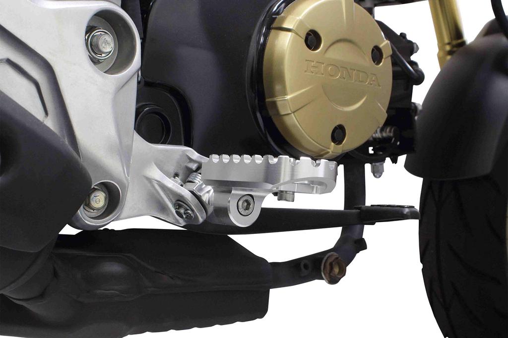 SP Takekawa Комплект широких подножек, Серебристый, Ducks 125, Monkey 125, GROM, MSX125, CB125R, CBR250R 06-13-0091