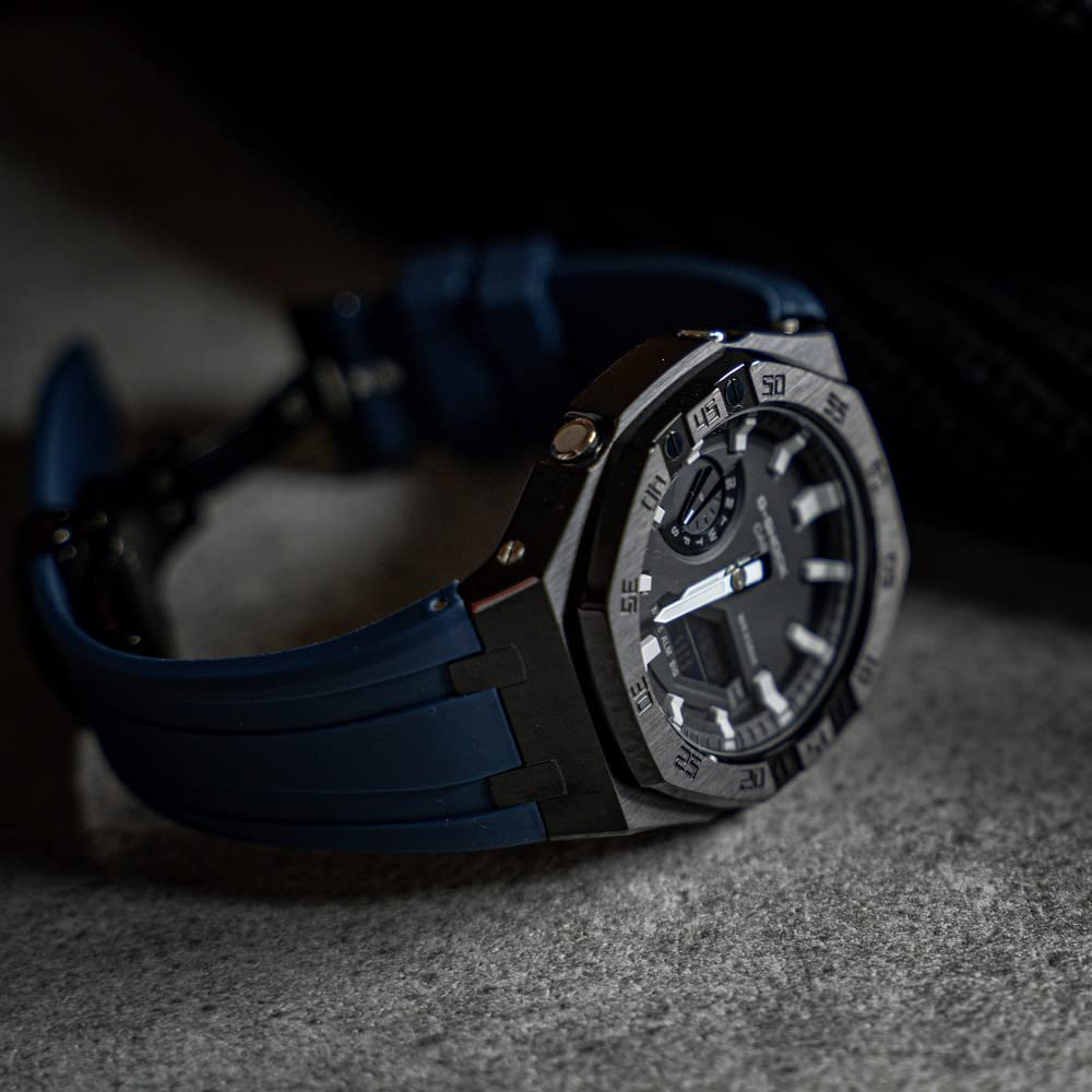 Compatible Metal Case Rubber Belt Metal Case Rubber Belt Orange [GEARS CLUB] G-SHOCK GA-2100