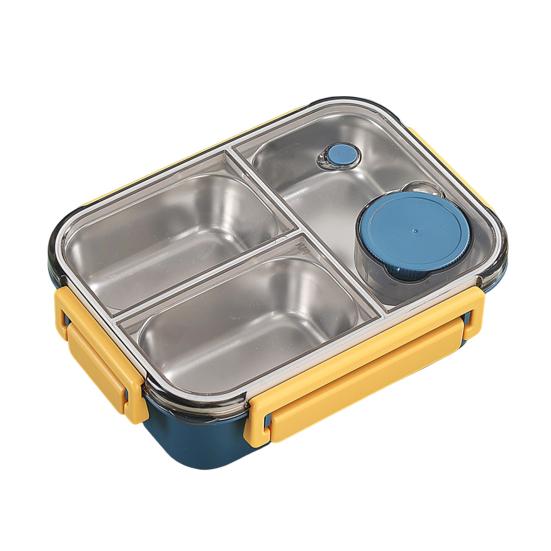 850 мл Ланч-бокс из нержавеющей стали Bento Box для взрослых, герметичный штабелируемый контейнер для обеда