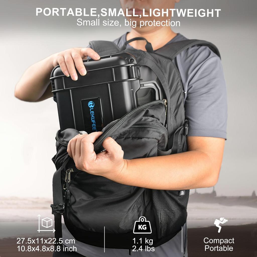 Водонепроницаемый жесткий чехол Lekufee, совместимый с камерой Insta360 GO 3S Insta360 GO 3 Vlogging Camera и аксессуарами / (Только случай)