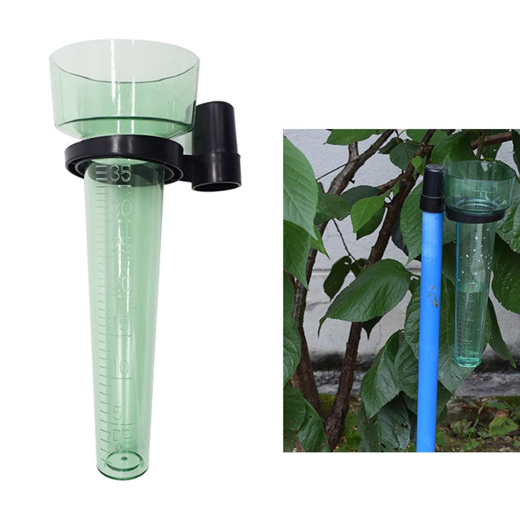 35ml Capacity Rain Gauge Outdoor Detachable Glass Rain Gauge with Stand Ground Rain Meter Rainfall Gauge