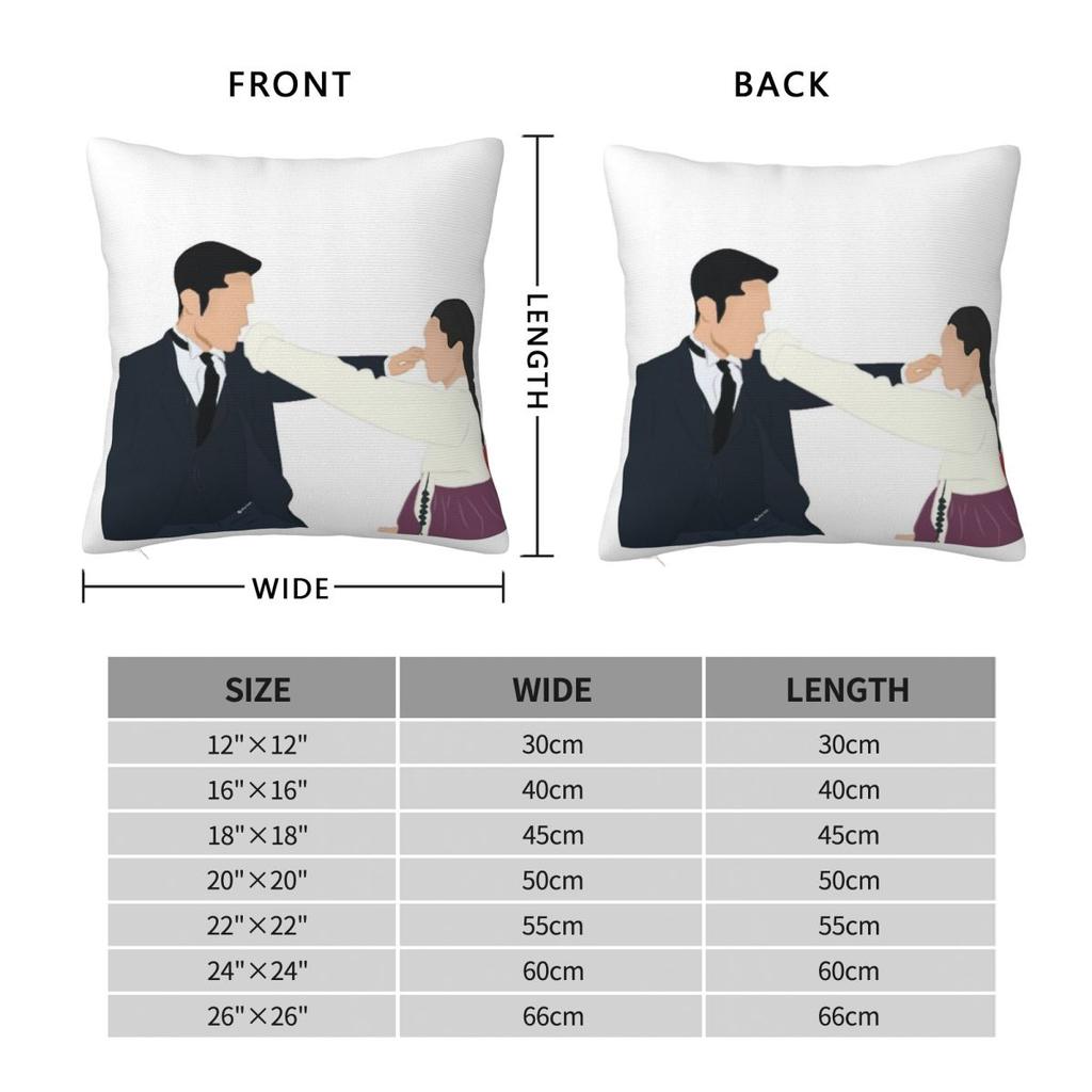 Mr. Sunshine Kdrama Square Pillowcase Polyester Linen Velvet Printed Zip Decor Throw Pillow Case Sofa Cushion Cover 18"