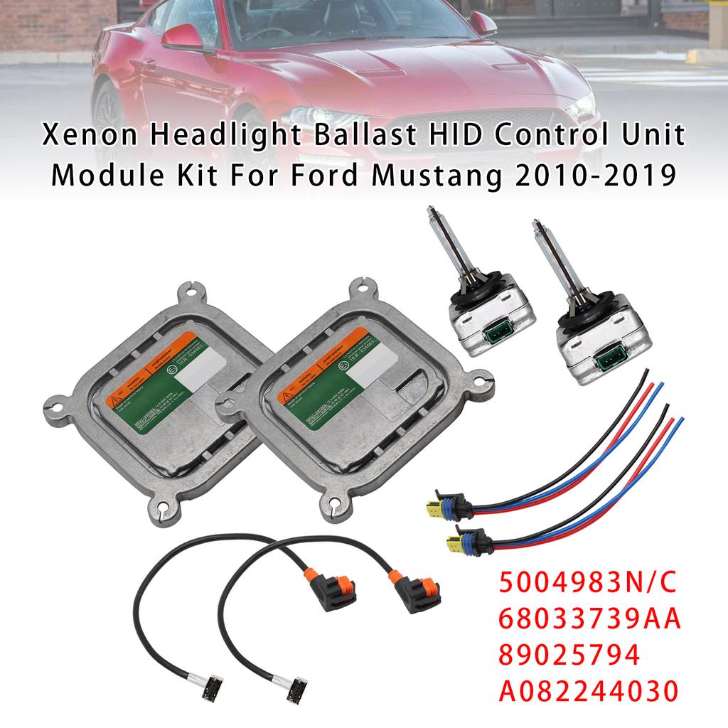 Xenon Headlight Ballast HID Control Unit Module Kit For Ford Mustang 2010-2019