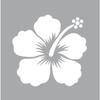Sticker 8 X 8 Cm Hibiscus