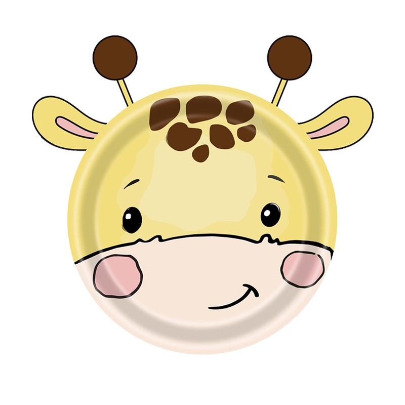 10pcs Farm Animals Party Paper Plates Cow Sheep Duck Chick Disposable Plate Kids Children Birthday Tableware Parties Supply