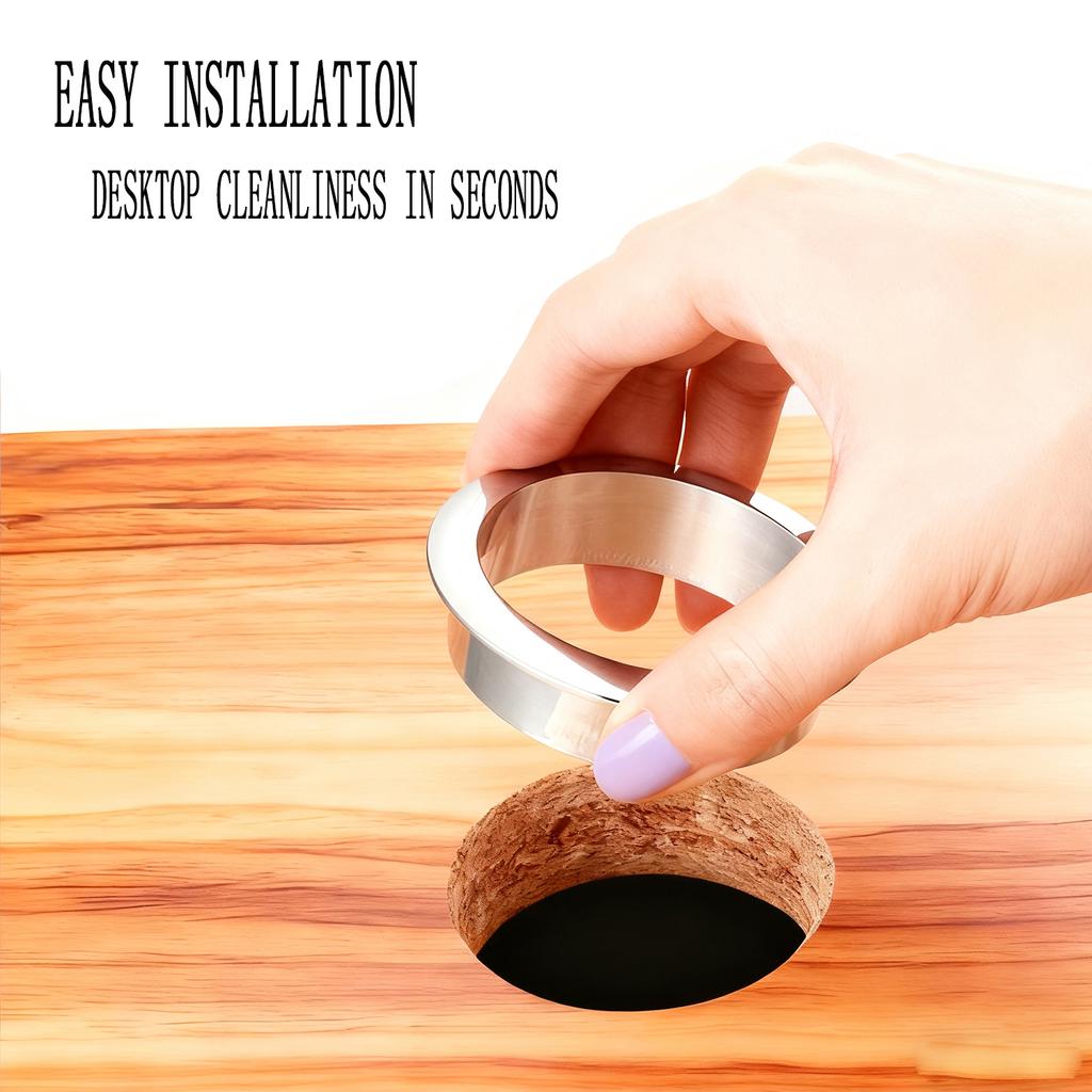 Компьютерный стол из цинкового сплава, кабельное кольцо, отверстие для электропроводки, декоративная заглушка вентиляционного отверстия шкафа, порт для кабельного вывода, мебельная фурнитура