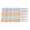 9pcs Aluminum Crochet Hooks Professional Portable Ergonomic Crochet Needles for Knitting Craft Yarn