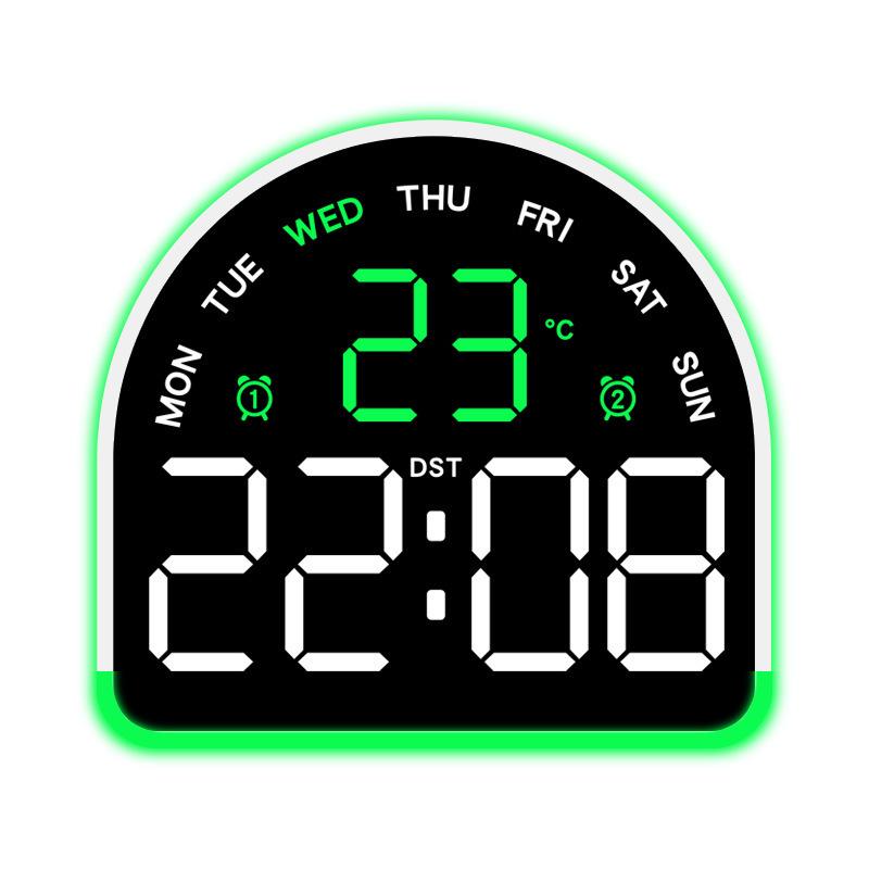 Многофункциональный светодиодный будильник с подсветкой, отображением температуры и несколькими будильниками