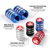 ASR1 4Pcs Car Tire Valve Stems Cap Tire Valve Cap Wheel Stem Air Valve Cap For Holden Colorado 7 2012-2023 Astra Commodore Cruze VT