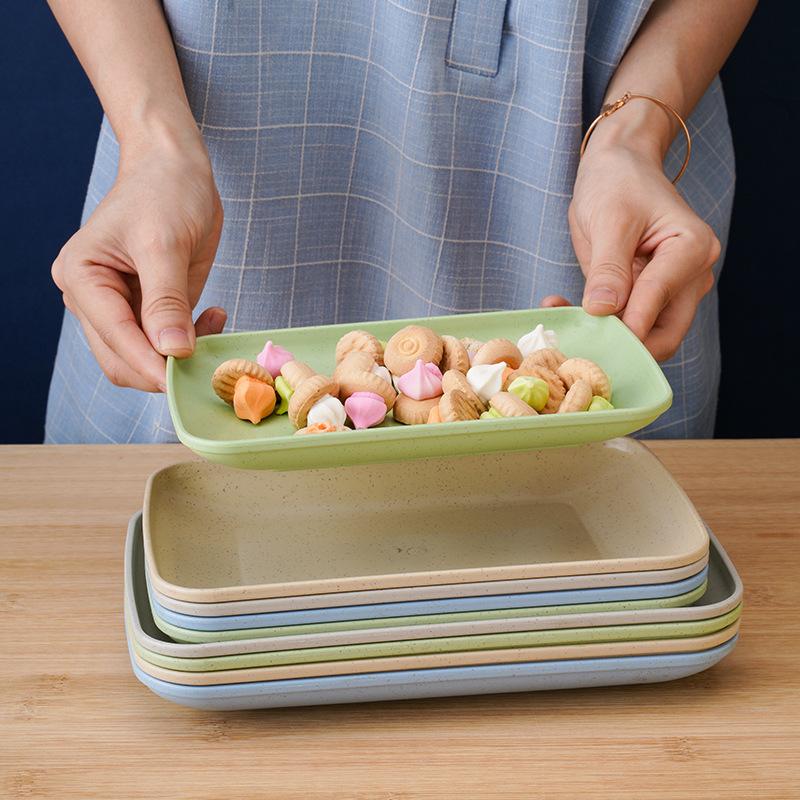 Многофункциональный пластиковый поднос для хранения продуктов, фруктовые десертные тарелки, форма для закусок и хлеба, органайзер для домашней кухни
