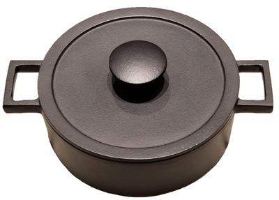 Iwachu Japan Brand Pro Arte Кастрюля маленькая черная запеченная IH совместимая с Nambu Ironware 60003