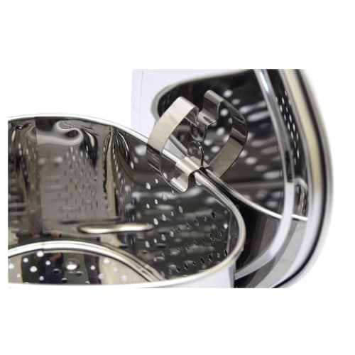Takekoshi Antibacterial Stainless Steel Mini Triangular Corner with Lid, Shrink Wrap, CK-121S