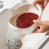 Multifunctional Rice Washer and Colander - Plastic Sieve, Draining Basin, and Fruit Basket