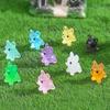 Glow In The Dark Miniature Dog Figurine DIY Miniature Figurines Home Decoration Accessories